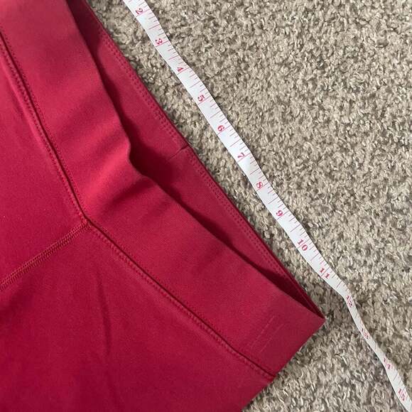 Nike Red Leopard Print Mid-Rise Full Length Leggings Women's Size Small - Picture 4 of 4